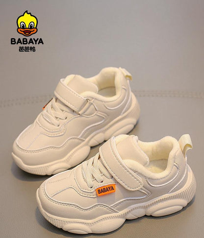 BABAYA small bear shoes boys online shoes girl sports shoes small white shoes breathable single shoes 2023 spring and autumn new tide card