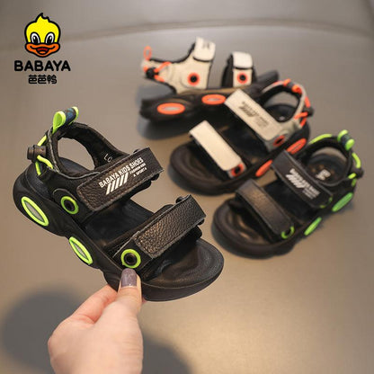 BABAYA children sandals boys in summer casual shoes 2023 new breathable beach shoes soft soles sports sandals