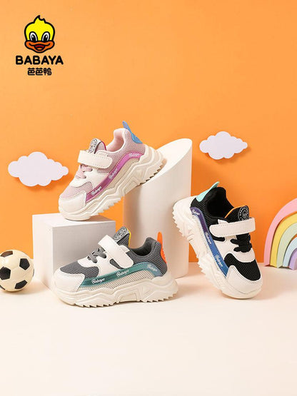 BABAYA children's sports shoes boys baby single shoes girl casual shoes 2023 spring new mesh net breathable shoes