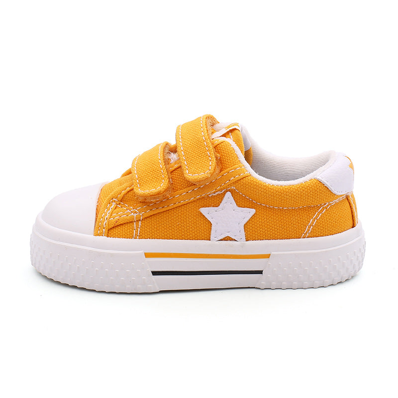 BABAYA children canvas shoes small white shoes boys casual shoes 2023 spring and autumn new girl board shoes students versatile