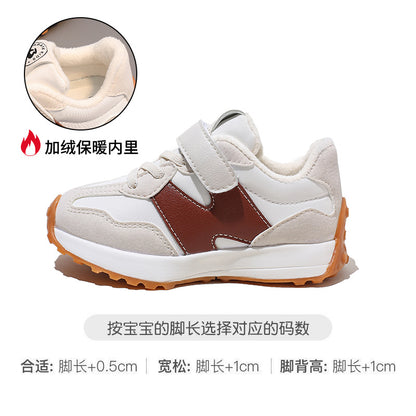 BABAYA children's sports shoes girl casual shoes 2023 spring and autumn new single shoes boys A -Gump shoes soft soles running shoes