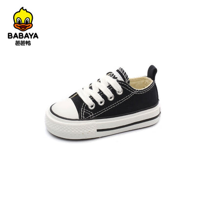 BABAYA children canvas shoes baby shoes 1-3 years old soft bottom white shoes boys casual shoes learning footwear shoes girl shoes