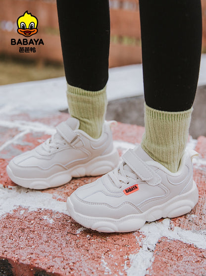 BABAYA small bear shoes boys online shoes girl sports shoes small white shoes breathable single shoes 2023 spring and autumn new tide card