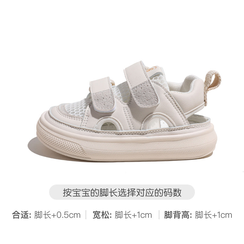 BABAYA girl sandals 2023 Summer new children's net shoes Little girl baby baby Baotou sports shoes boys