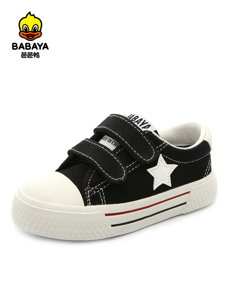 BABAYA children canvas shoes small white shoes boys casual shoes 2023 spring and autumn new girl board shoes students versatile