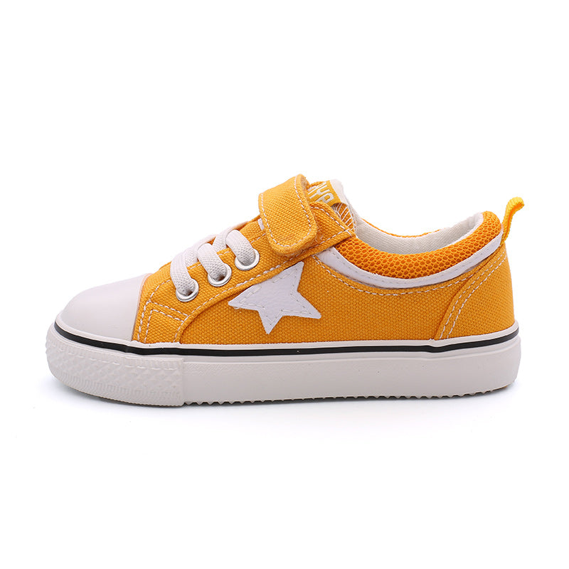 BABAYA children canvas shoes small white shoes boys casual shoes 2023 spring and autumn new girl board shoes students versatile