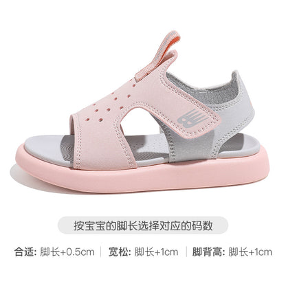 BABAYA children's sandals boys sports beach shoes 2023 summer new girl open -toe sandals breathable casual shoes