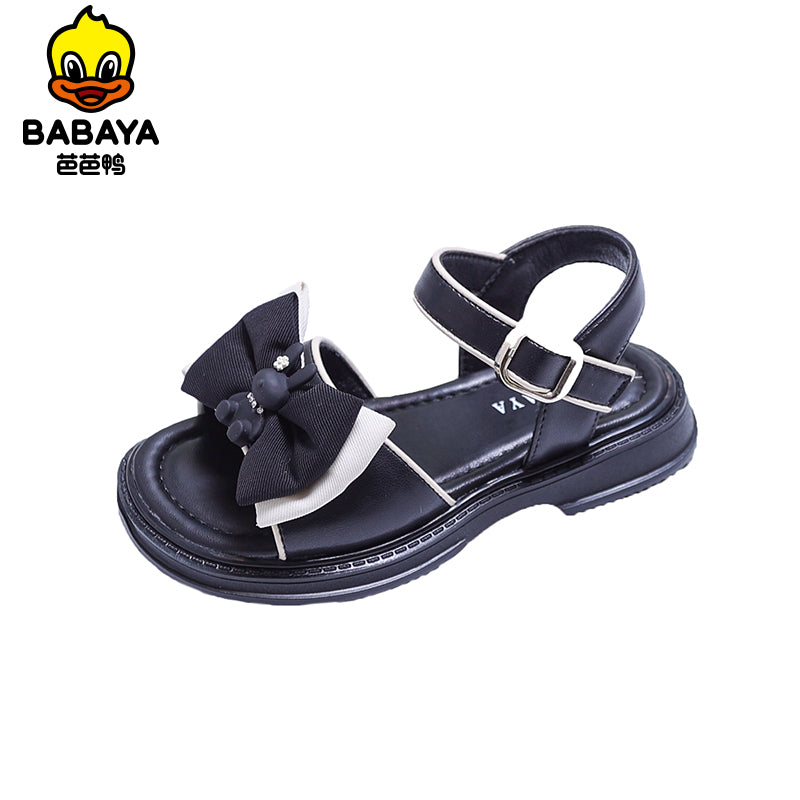 BABAYA girl sandals children's breathable shoes 2023 Summer new princess shoes girl fashion shoe fashion toe shoes