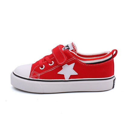 BABAYA children canvas shoes small white shoes boys casual shoes 2023 spring and autumn new girl board shoes students versatile