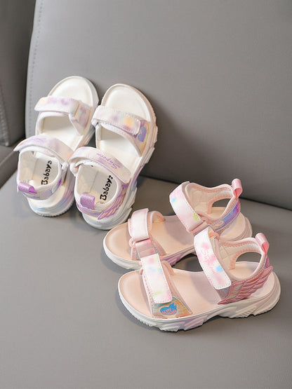 BABAYA children sandals girls casual shoes 2023 summer new breathable princess shoes dew beach shoes