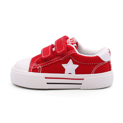 BABAYA children canvas shoes small white shoes boys casual shoes 2023 spring and autumn new girl board shoes students versatile