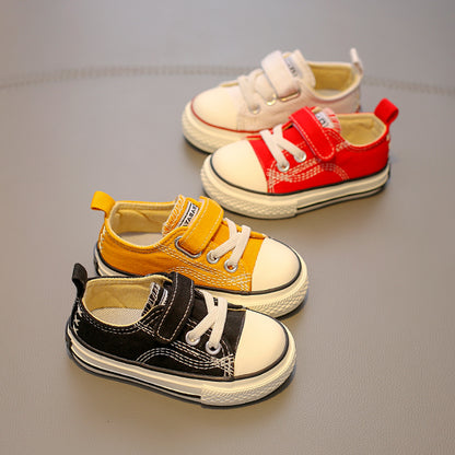 BABAYA Shoes 1-3 years old soft bottom canvas shoes, boys start shoes, girl shoes 2023 spring and autumn new