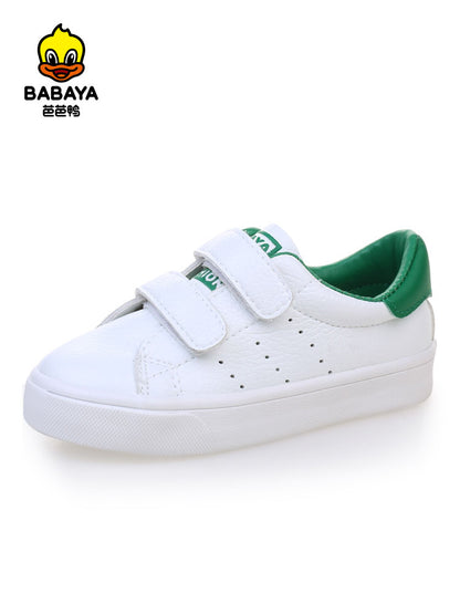 BABAYA boys shoes casual shoes 2023 spring and autumn new girl small white shoes baby sports shoes Korean version tide shoes