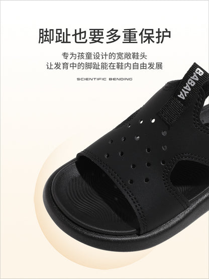 BABAYA children's sandals boys sports beach shoes 2023 summer new girl open -toe sandals breathable casual shoes