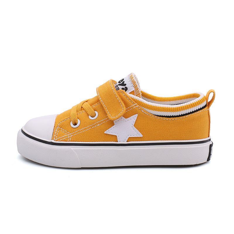 BABAYA children canvas shoes small white shoes boys casual shoes 2023 spring and autumn new girl board shoes students versatile