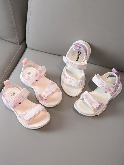 BABAYA children sandals girls casual shoes 2023 summer new breathable princess shoes dew beach shoes