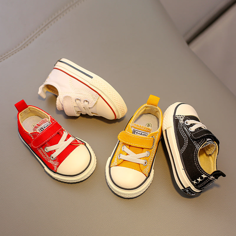 BABAYA Shoes 1-3 years old soft bottom canvas shoes, boys start shoes, girl shoes 2023 spring and autumn new