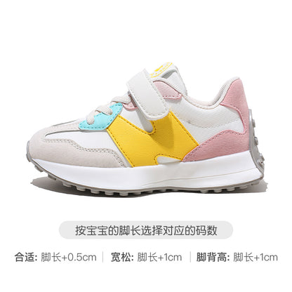 BABAYA children's sports shoes girl casual shoes 2023 spring and autumn new single shoes boys A -Gump shoes soft soles running shoes