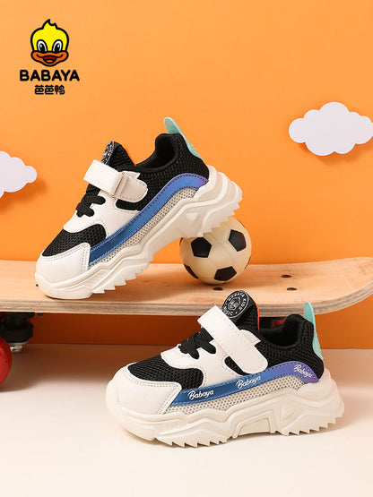 BABAYA children's sports shoes boys baby single shoes girl casual shoes 2023 spring new mesh net breathable shoes