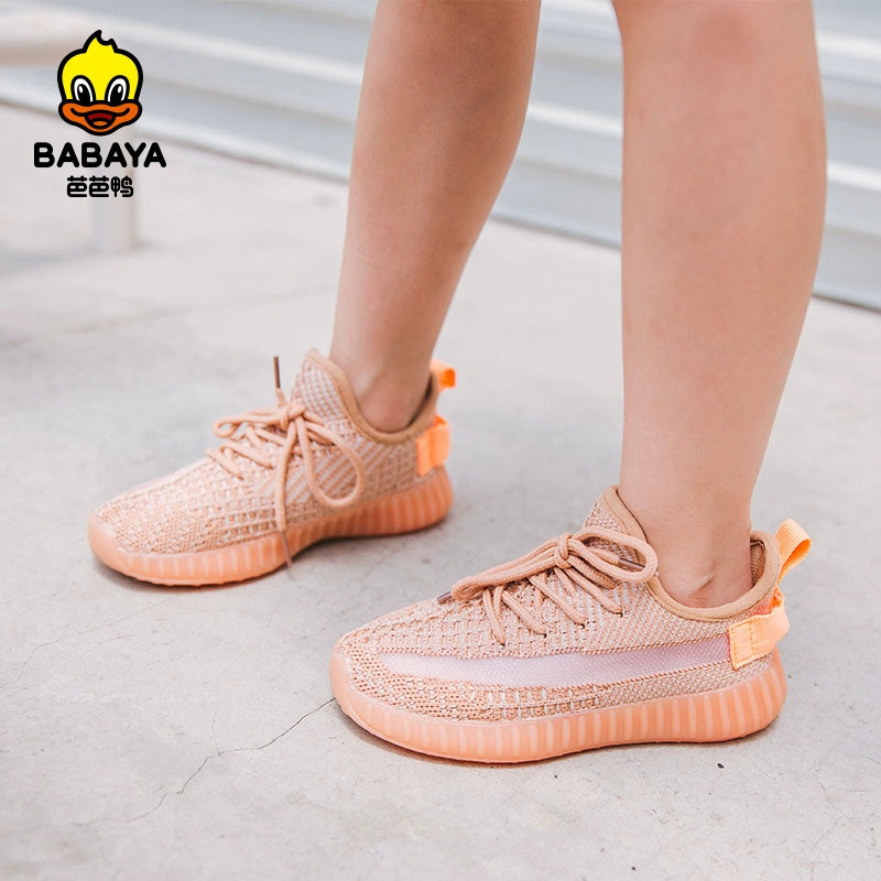 BABAYA children's sports shoes coconut shoes boys shoes 2023 autumn new girl shoes breathable baby shoes