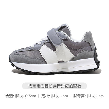 BABAYA children's sports shoes girl casual shoes 2023 spring and autumn new single shoes boys A -Gump shoes soft soles running shoes