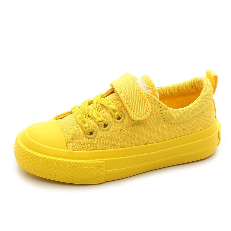 BABAYA candy canvas shoes small and young children's cloth shoes girls shoes, boys board shoes Korean version of tide shoes 2023 spring new