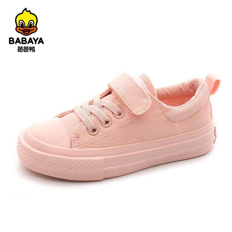 BABAYA candy canvas shoes small and young children's cloth shoes girls shoes, boys board shoes Korean version of tide shoes 2023 spring new