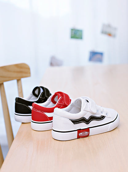 BABAYA children canvas shoes 2023 spring and autumn new small white shoes boys cloth shoes girls board shoes baby shoes Korean version