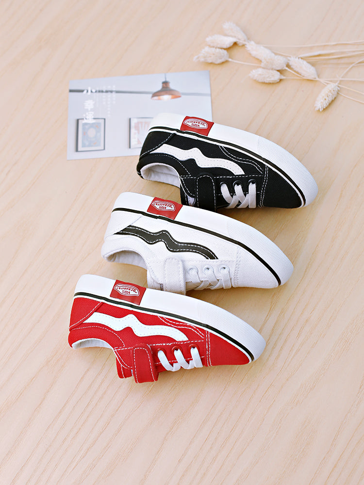 BABAYA children canvas shoes 2023 spring and autumn new small white shoes boys cloth shoes girls board shoes baby shoes Korean version